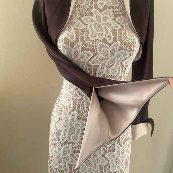 David’s Bridal bolero jacket brown,size 4,used - Picture 9 of 11